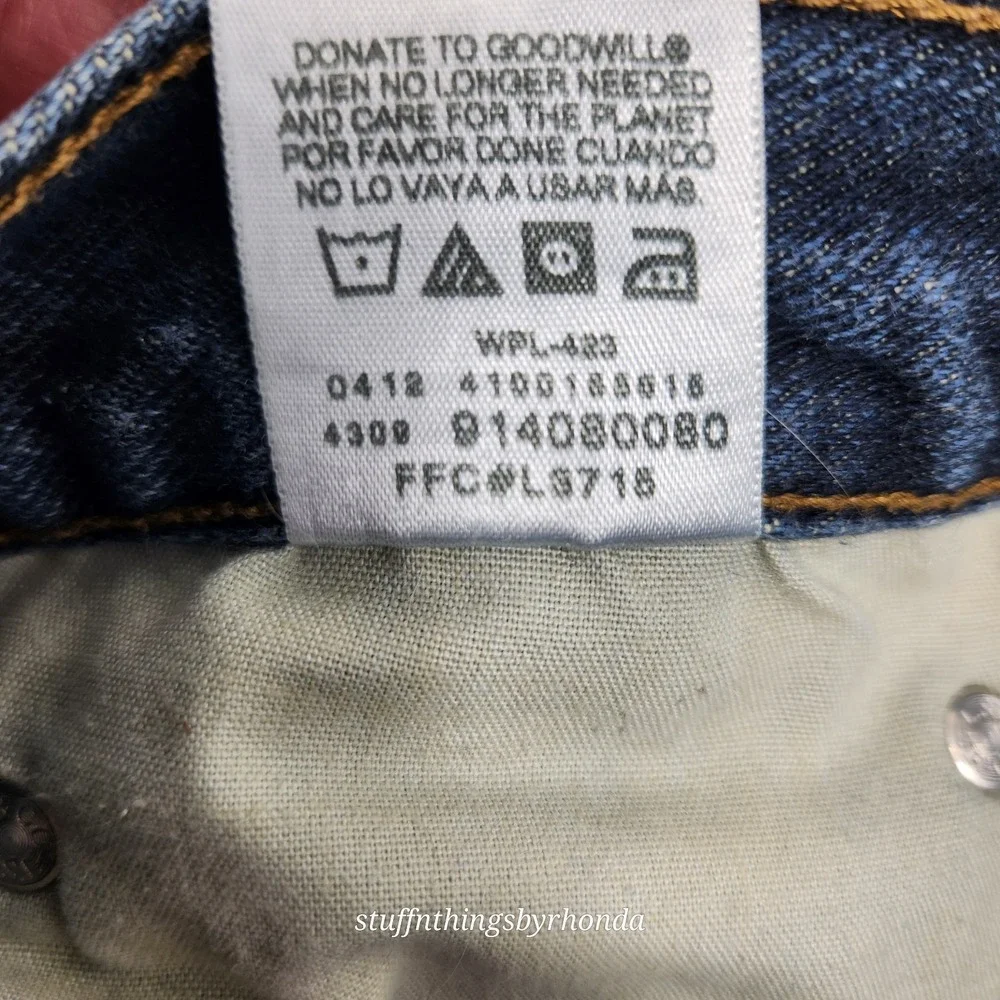 Levi's‎ Signature Jeans Men's 36 x 30 Relaxed Fit Straight Leg Blue Denim Pants
